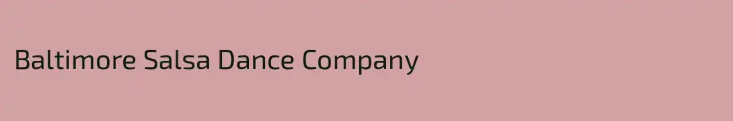 Baltimore Salsa Dance Company